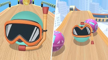 😎 Sky Rolling Ball 3D 🎱 Gameplay Level 107 to 108 Walkthrough Android, iOS