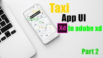 Taxi App UI | Part 2 | Design & Prototype | in adobe xd | XD design