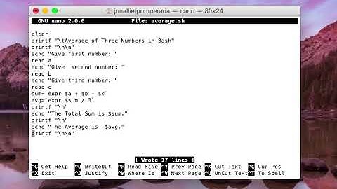 Average of Three Numbers in Bash