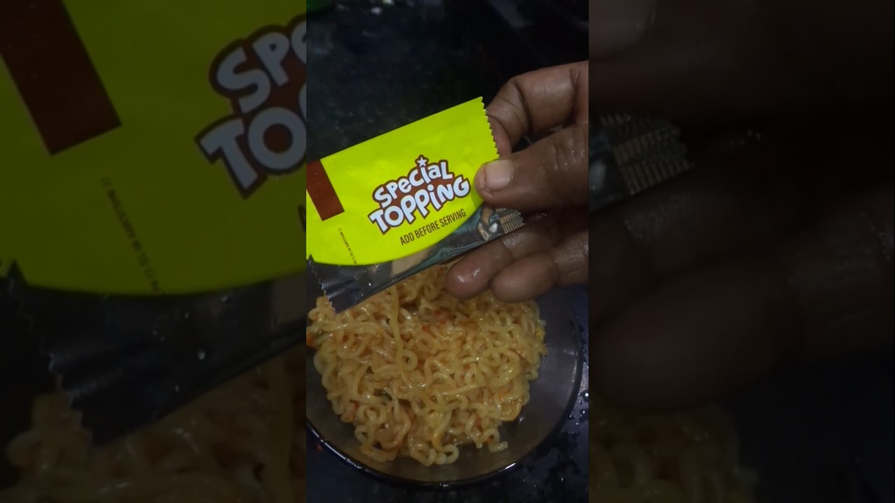 Yippee noodles with special topping✨