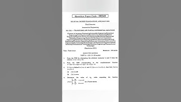 MA3351 Transforms and Partial Differential Equations Apr/May 2023. #r2021 #importantquestions