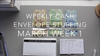 WEEKLY CASH ENVELOPE STUFFING WITH CANADIAN CURRENCY | MARCH WEEK 1 | JamzPlanz