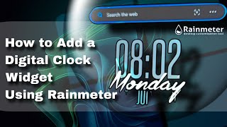 How to Add a Digital Clock Widget Using Rainmeter screenshot 2