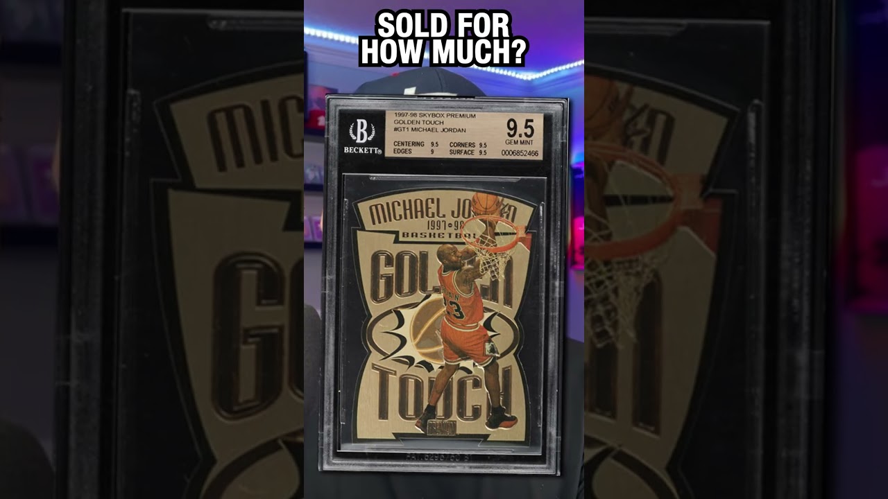 1997 Skybox Premium Golden Touch Michael Jordan Basketball Card