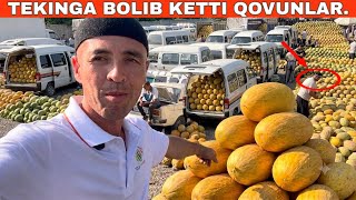 XOLAT CHATOQ.😱 NARXLAR SALKAM TEKIN BOLDI TERGACHO QOVUN TARVUZ BOZORI 2026