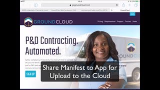 Upload Manifest via GroundCloud App screenshot 2