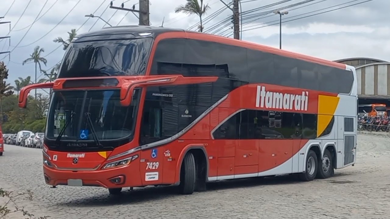 Movimento De Ônibus Na Fábrica Da Busscar Com Panorâmico DD Do Expresso Itamarati Saindo Pra Entrega