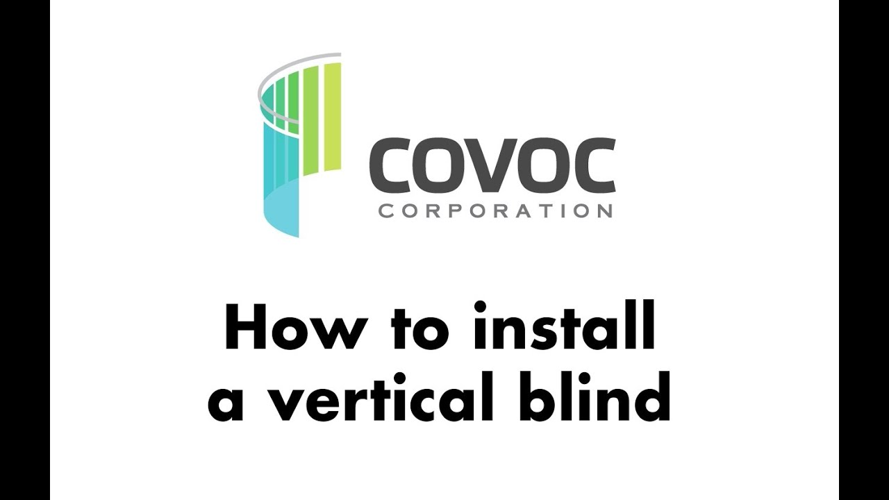 How to install a vertical blind - YouTube