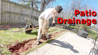 Building a French Drain around a paver patio