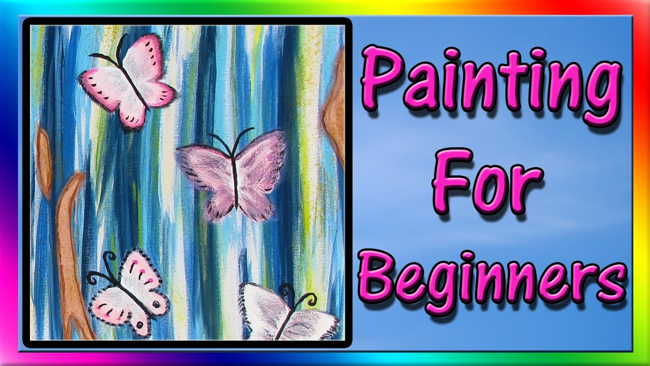 Easy Acrylic Painting  for Beginners  Abstract Painting  