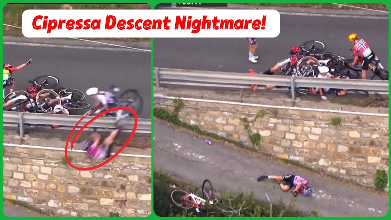 Cyclist Debora Silvestri taken to hospital after horror crash during ...
