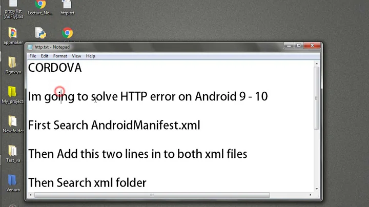 [SOLVED] CORDOVA HTTP Error on Android 9 &10
