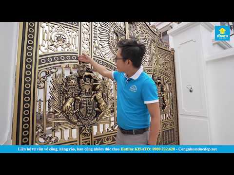 Mẫu Cổng Nhôm Đúc Đẹp Đẳng Cấp Dành Cho Mẫu Biệt Thự Hiện Đại