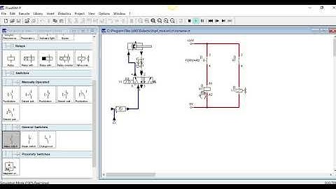 FluidSim_ElectroPneumatics - Relays & Latching