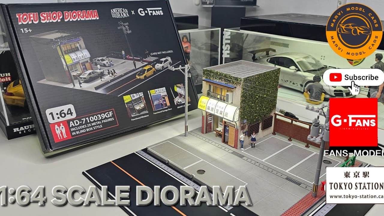 G FANS | INITIAL D TOFU Store Diorama 1:64 EP.186 - YouTube