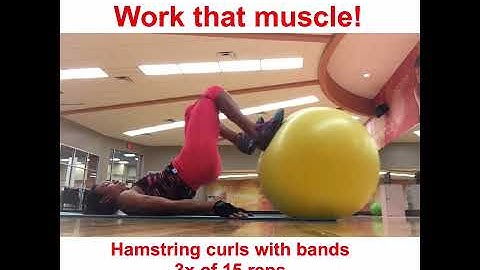 Hamstring Curls with Bands! (NEW EXERCISE)