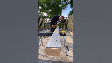 How To Build A Flinch Beam For Garden Room #shorts #asmr