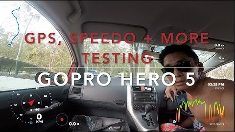 GoPro Hero 5 Black GPS Test - Data telemetry overlay using quik app