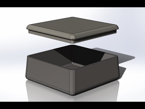 Видео: Simple box in SolidWorks Проста коробка з кришкою