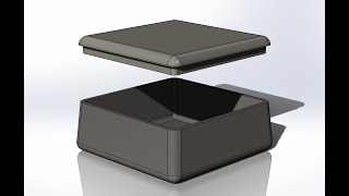 Simple box in SolidWorks Проста коробка з кришкою