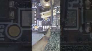 Replacing a tiny destroyed connector #repair #soldering #smd