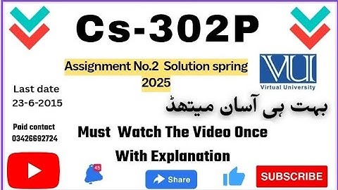 (CS302P)Digital Logic Design Practical Assignment # 02 💯 verified Solution 2025
