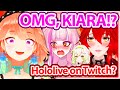 Matara, Zen and Laimu Reaction To Kiara Raiding Their Collab Stream 【Hololive】