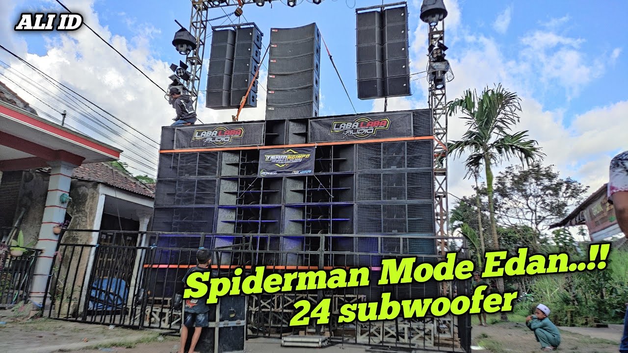 Ampuh..hanya ada di Jawa Timur hajatan mode bass edan 24 Subwoofer,rumah di sekitar langsung rontok