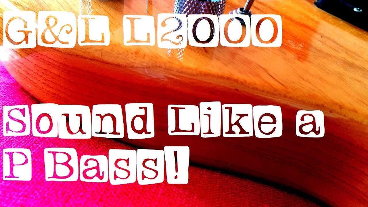 G&L L2000: Can It Sound Like a P-Bass? Yes.