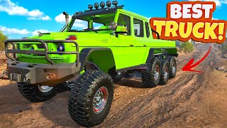 Using the BEST TRUCK MOD on the Most Dangerous Roads in Snowrunner Mods! screenshot 4