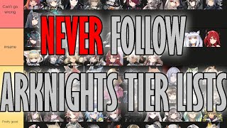 How Arknights Tier Lists Lie To You