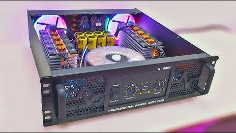 Build a High Power Amplifier using 20X Sanken Transistors with 20A Toroidal Transformer #cbzproject