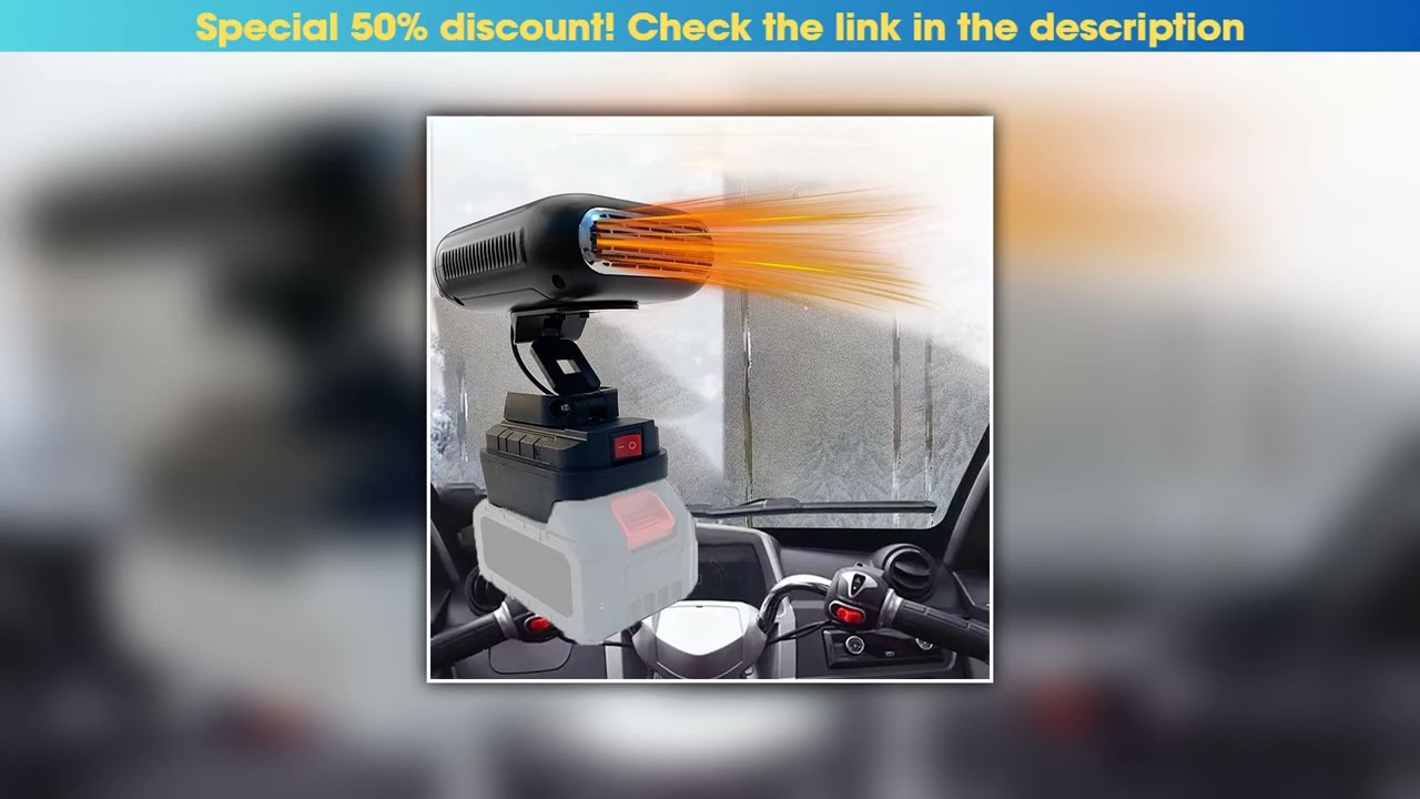 Exclusive Wireless Winter Car Heater for Makita 21V Li-ion Batteries Heating Air Warmer / Cooling B