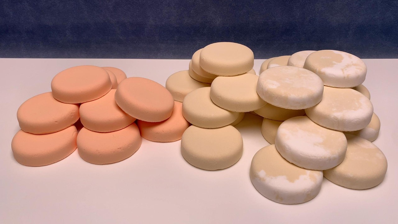 9 minutes ASMR baking soda｜🟤⚪️➕🟠