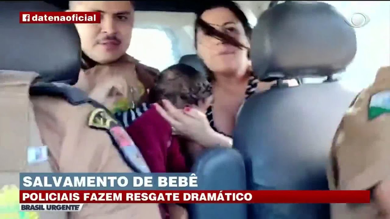 SALVAMENTO DE BEBÊ: POLICIAIS FAZEM RESGATE DRAMÁTICO | BRASIL URGENTE