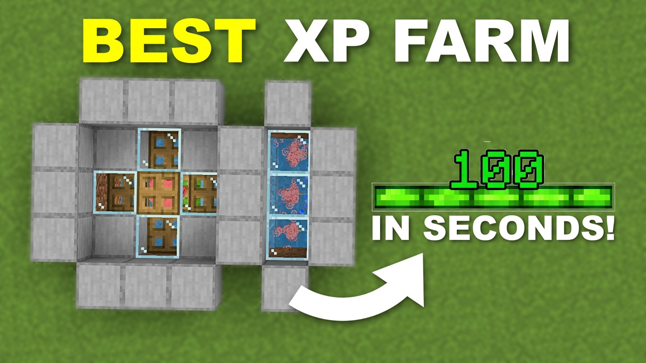 NEW BEST EVER XP FARM in 1.21 Minecraft Bedrock ! (No Trident) - YouTube