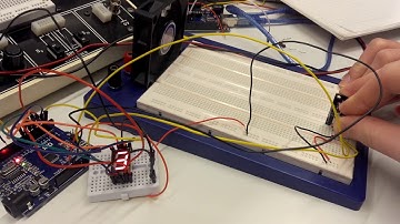 Joystick, fan and 7-segment display