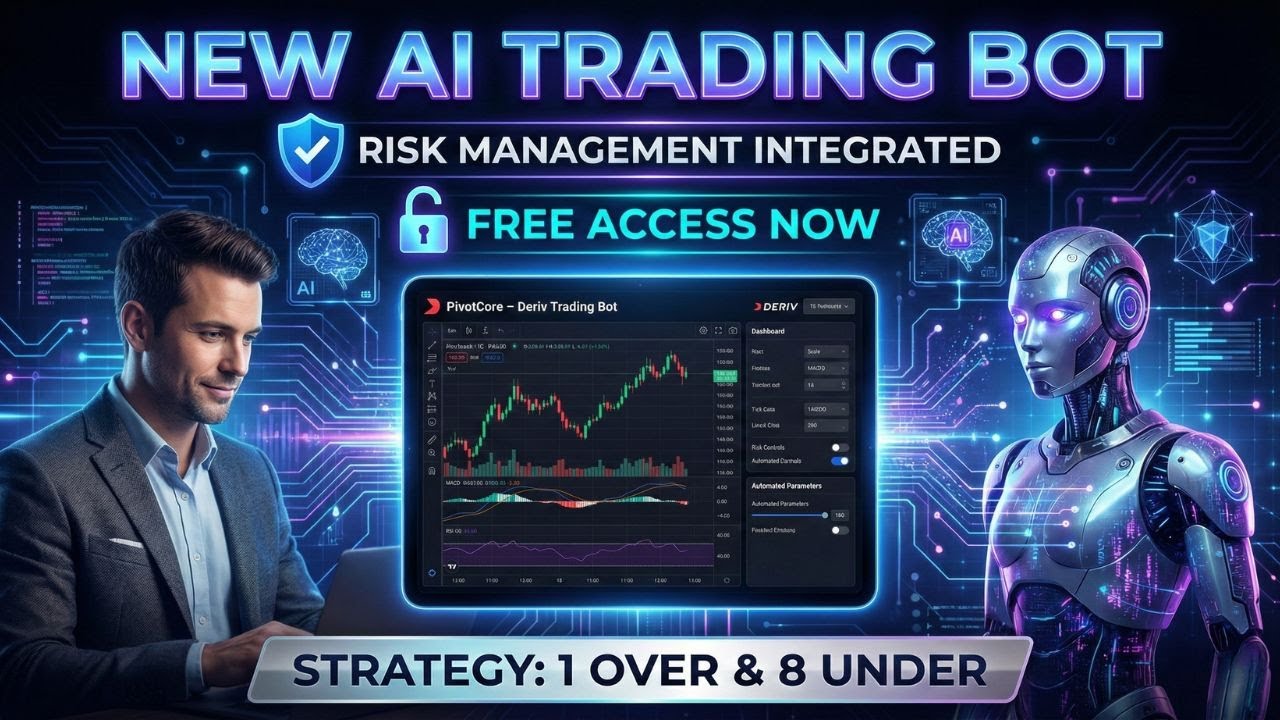 Automated Deriv Trading: 1 Over / 8 Under Strategy with Risk Management