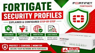 FortiGate Security Profile Explained | Antivirus, Application Control, Web Filter & Log Check | DNS