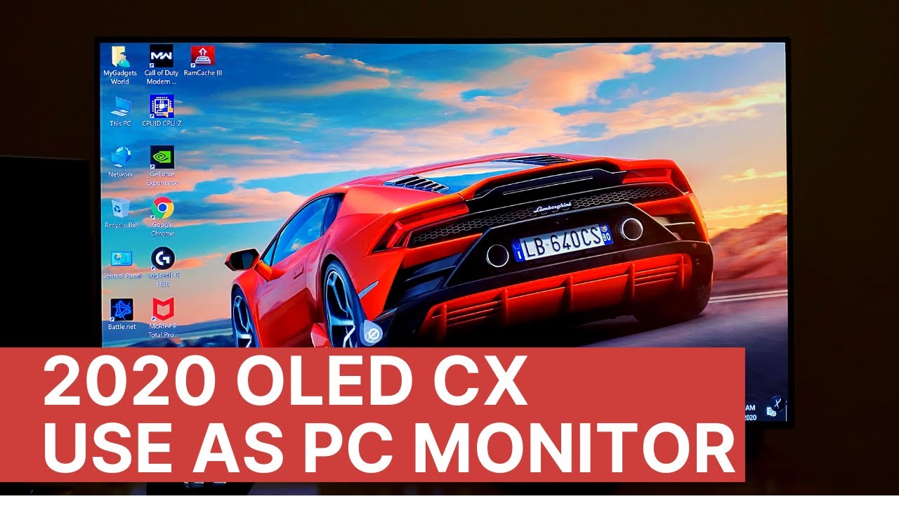 How To Use Lg Oled Cx As Pc Monitor Gsync Settings And 1hz Display Settings Youtube