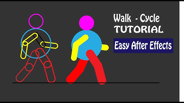 Walk Cycle | After Effects tutorial no Plugins