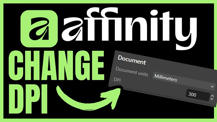 How To CHANGE DPI In Affinity (QUICK & EASY) 2025