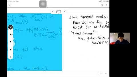 A. Song - What is the (essential) minimal volume? 1