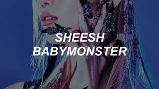 BABYMONSTER - ‘SHEESH’ easy lyrics
