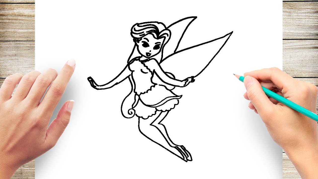 How To Draw A Fairy Step By Step For Kids YouTube How To Draw A Fairy Step By Step For Kids YouTube