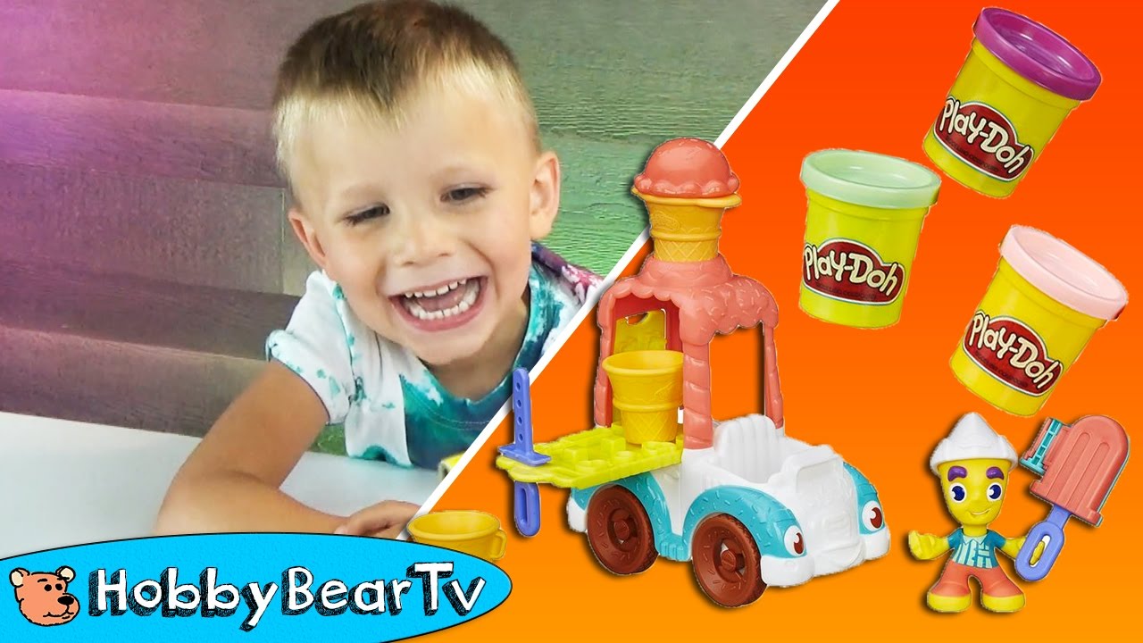 PlayDoh Town ICE CREAM Cart! Popsicles and Cones With Swords