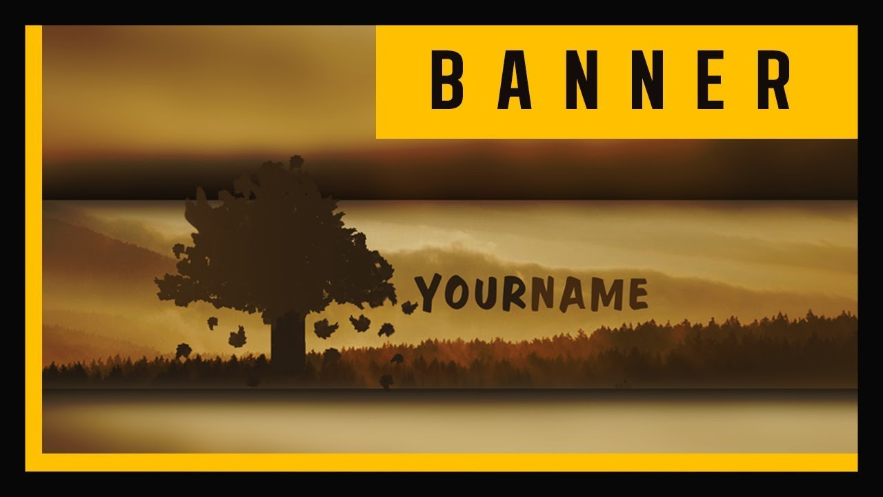 Free 2D Autumn Banner Template | PSD |
