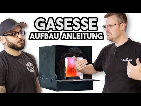 Gasesse bauen Teil 3: Aufbau Damast Schmiedeofen mit HABU