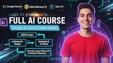 🔥 Full AI Course 2025 | Generate Unlimited AI Images & Videos | Gemini, Veo 3.1, Nano Banana