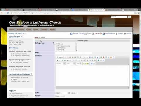 Creating a blog post with imBlogging and ImpressCMS